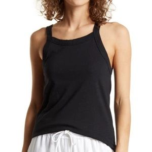 Splendid XSmall Tank Top Emilie Racerback in Black NWT